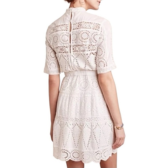 FLOREAT x ANTHROPOLOGIE Cottagecore Juliet Eyelet Lace Dress - Picture 3 of 11